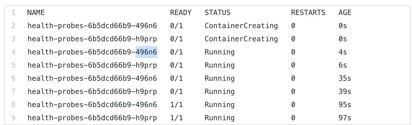 Triple kubernetes probes 3